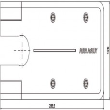 PIASTRA CHIUDIPORTA DC477 INOX         DCCP534 MAB