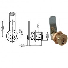 CILINDRO LEVETTA mm 16                 2151 MERONI