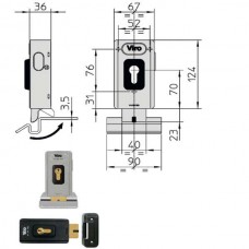 ELETTROSERRATURA APP.FERRO V06         1.7918 VIRO