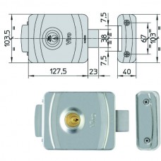 ELETTROSERRATURA APP.FERRO V9083         9083 VIRO