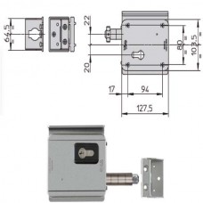 ELETTROSERRATURA APP.FERRO V09           7905 VIRO