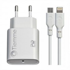 CARICABATTERIE 1 USB-C CAVO watt 20    3647 TIEMME